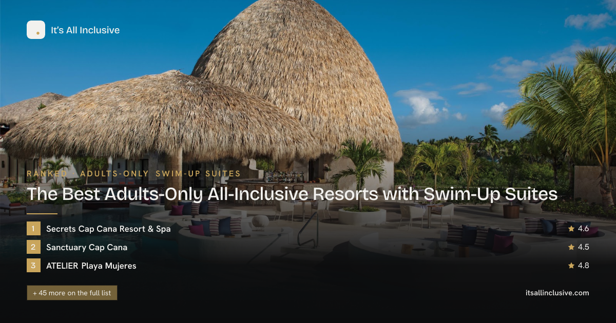 Best Adults-Only All-Inclusive Resorts with Swim-Up Suites (2026) · It ...